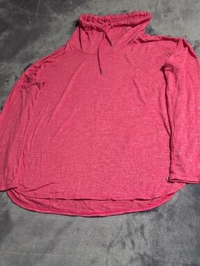 Calvin Klein Hot Pink Hooded Knit Top
